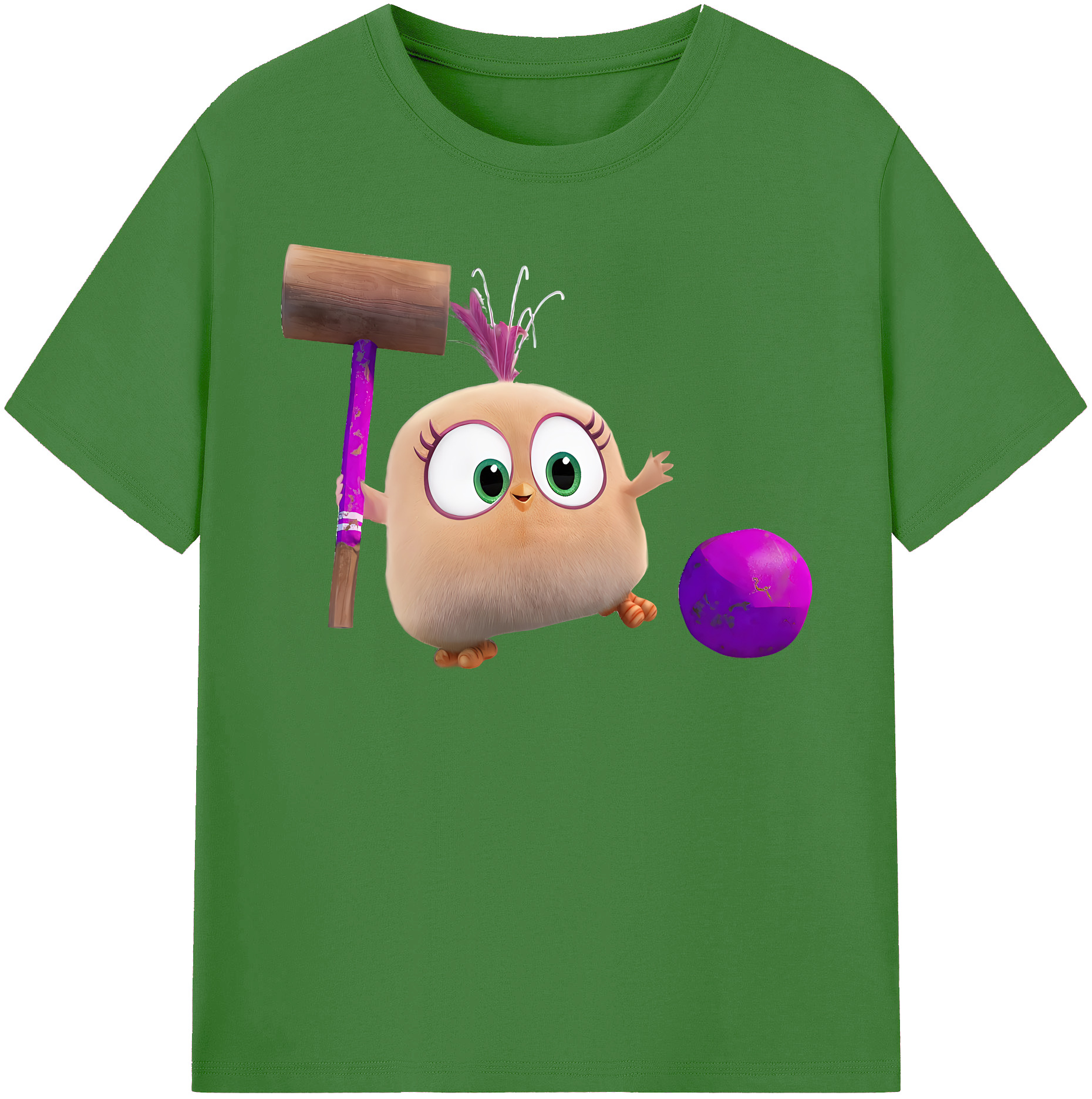 （画像用） Angry Birds アングリーバード レディースカジュアルプリントTシャツ（綿100％）